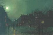 Atkinson Grimshaw View of Heath Street by Night France oil painting artist
